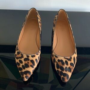 J CREW leopard flats size 7